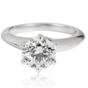 Tiffany & Co. Diamond Engagement Ring in Platinum G SI1 1.16 CTW Pre-Owned