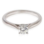 Cartier 1895 Diamond Solitaire Engagement Ring in Platinum G VS1 0.35 CTW Pre-Owned