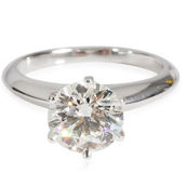 Tiffany & Co. Diamond Solitaire Engagement Ring in Platinum H VS1 1.53 CT Pre-Owned