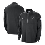 Nike Men's Black San Antonio Spurs Authentic Performance Half-Zip Jacket