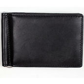 CHAMPS Leather Moneyclip with Center Card Holder