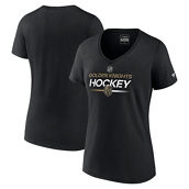Fanatics Women's Fanatics Black Vegas Golden Knights Authentic Pro V-Neck T-Shirt