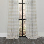 Manor Luxe, Danielle Sheer Rod Pocket Curtain Single Panel, 54 by 120-Inch