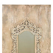 Manor Luxe Marseille Baroque Wood & Antiqued Glass Wall Mirror 24''L x 36''H