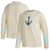 adidas Men's Khaki Seattle Kraken AEROREADY Pullover Sweater