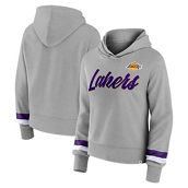 Fanatics Branded Women's Heather Gray Los Angeles Lakers Halftime Pullover Hoodie