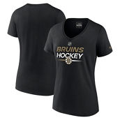 Fanatics Branded Women's Black Boston Bruins Authentic Pro V-Neck T-Shirt