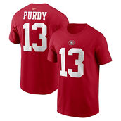 Nike Men's Brock Purdy Scarlet San Francisco 49ers Player Name & Number T-Shirt