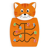 Learning Advantage® Cat Activity Wall Panel - 18m+ - Toddler Activity Center