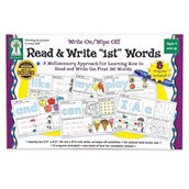 Carson Dellosa Write On/Wipe Off: Read & Write 1st Words Manipulative, Grade PK-3