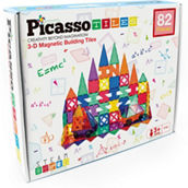 PicassoTiles® Magnetic Tiles, 82-Piece Set