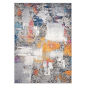 World Rug Gallery Abstract Splashcolor Stain Resistant Area Rug