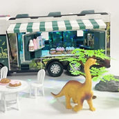 CIS-W31561 2.4G Jurassic RV with lights sound and dinosaurs