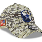 New Era Men's Camo Dallas Cowboys 2023 Salute To Service 39THIRTY Flex Hat