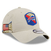 New Era Men's Stone Buffalo Bills 2023 Salute To Service 9TWENTY Adjustable Hat