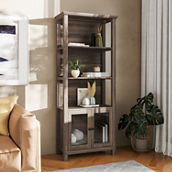 Flash Furniture 3 Tier Bookcase with Storage Cabinet