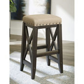 Modus Furniture Yosemite Solid Wood Upholstered Bar Stool in Cafe