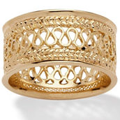 PalmBeach Open Weave Decorative Ring in Gold-Plated