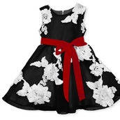 Joe-Ella Rosalee White Embroidery Mesh Dress