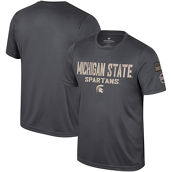 Colosseum Men's Charcoal Michigan State Spartans OHT Military Appreciation T-Shirt
