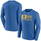 Fanatics Branded Men's Heather Royal Golden State Warriors Three-Point Play T-Shirt