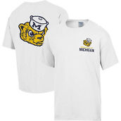 Comfort Wash Men's Comfort Wash White Michigan Wolverines Vintage Logo T-Shirt