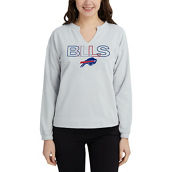 Concepts Sport Women's Gray Buffalo Bills Sunray Notch Neck Long Sleeve T-Shirt