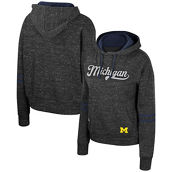 Colosseum Women's Charcoal Michigan Wolverines Catherine Speckle Pullover Hoodie