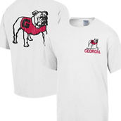 Comfort Wash Men's Comfort Wash White Georgia Bulldogs Vintage Logo T-Shirt