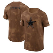 Nike Men's Brown Dallas Cowboys 2023 Salute To Service Sideline T-Shirt