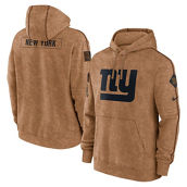 Nike Men's Brown New York Giants 2023 Salute To Service Club Pullover Hoodie