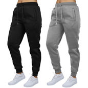 Galaxy By Harvic Women's French Terry Jogger Lounge Pants-2 Pack