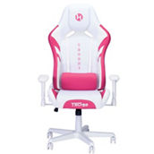 Techni Sport TSF72 Echo Gaming Chair - White with Pink
