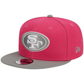 New Era Men's Pink/Gray San Francisco 49ers 2-Tone Color Pack 9FIFTY Snapback Hat