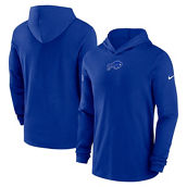 Nike Men's Royal Buffalo Bills Sideline Performance Long Sleeve Hoodie T-Shirt