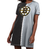 Starter Women's Black Boston Bruins Ace Tie-Dye Sneaker Dress