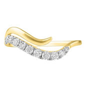 APMG 14K Yellow & White Gold 1/3 CTW Diamond Wave Ring