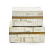 Tozai S2 Whitestone Mosaic Tile Box