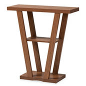 Baxton Studio Boone Walnut Brown Finished Wood Console Table