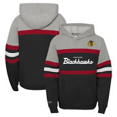 Mitchell & Ness Youth Gray Chicago Blackhawks Head Coach Pullover Hoodie