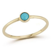 Ember Fine Jewelry 14K Gold and Turquoise Solitaire Ring