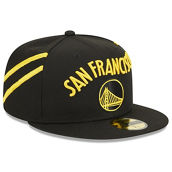 New Era Men's Black Golden State Warriors 2023/24 City Edition 59FIFTY Fitted Hat