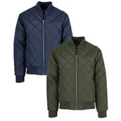 Spire By Galaxy Men's Quilted Bomber Jacket -2 Pack