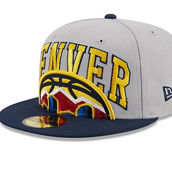 New Era Men's Gray/Navy Denver Nuggets Tip-Off Two-Tone 59FIFTY Fitted Hat