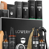 Lovery Men's 12-Pc. Beard Grooming & Growth Kit Beard Trimming Gift Set