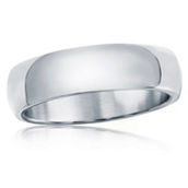 Metallo Stainless Steel 6mm Polished Ring