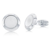 Stainless Steel, Brushed & Polished Cuff Links