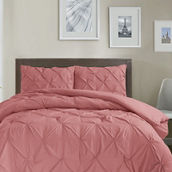 Swift Home Soft 3-Piece Microfiber Pintuck Comforter Set
