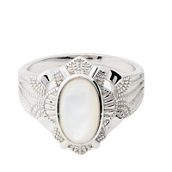 Sterling Silver Mother of Pearl Ring