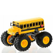 CIS-DL18A03 1:18 Big Wheel Racing Yellow school bus with Lights & Sounds